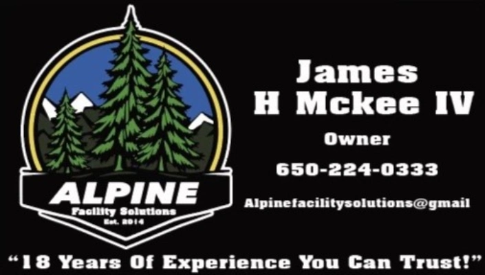 Alpine Facility Solutions business card